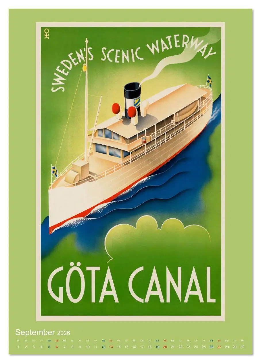 Bild: 9783516373790 | Historische Reiseplakate (Wandkalender 2026 DIN A4 hoch), CALVENDO...