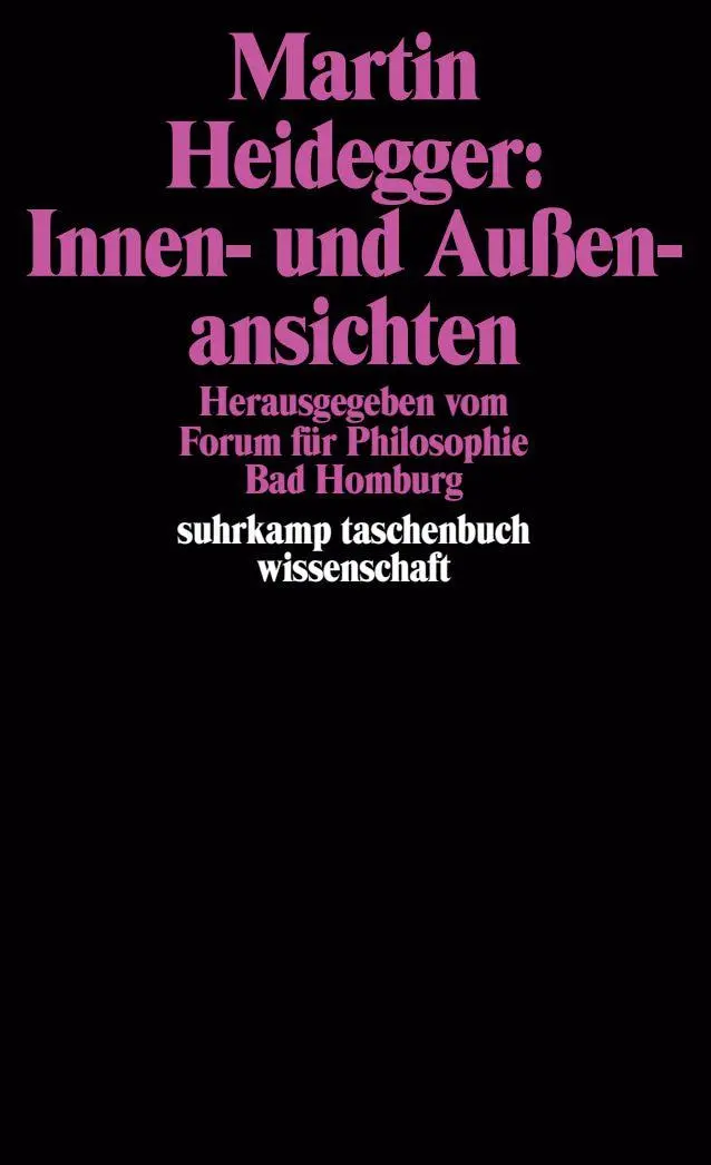 Cover: 9783518283790 | Martin Heidegger: Innen- und Außenansichten | Peter Rohs (u. a.)