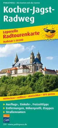 Cover: 9783899203790 | Kocher-Jagst-Radweg 1 : 50 000 | (Land-)Karte | Deutsch | 2010