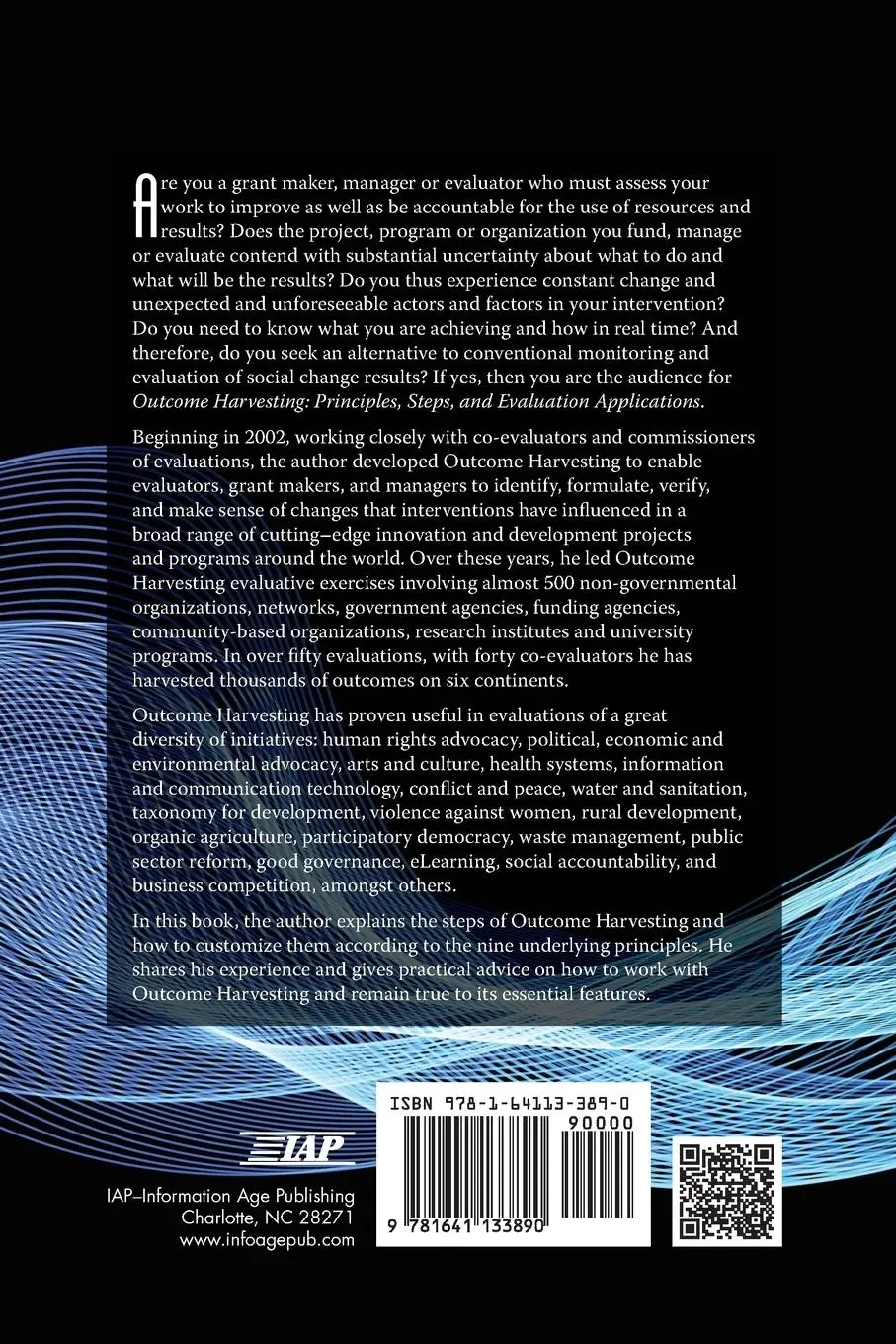 Rückseite: 9781641133890 | Outcome Harvesting | Principles, Steps, and Evaluation Applications