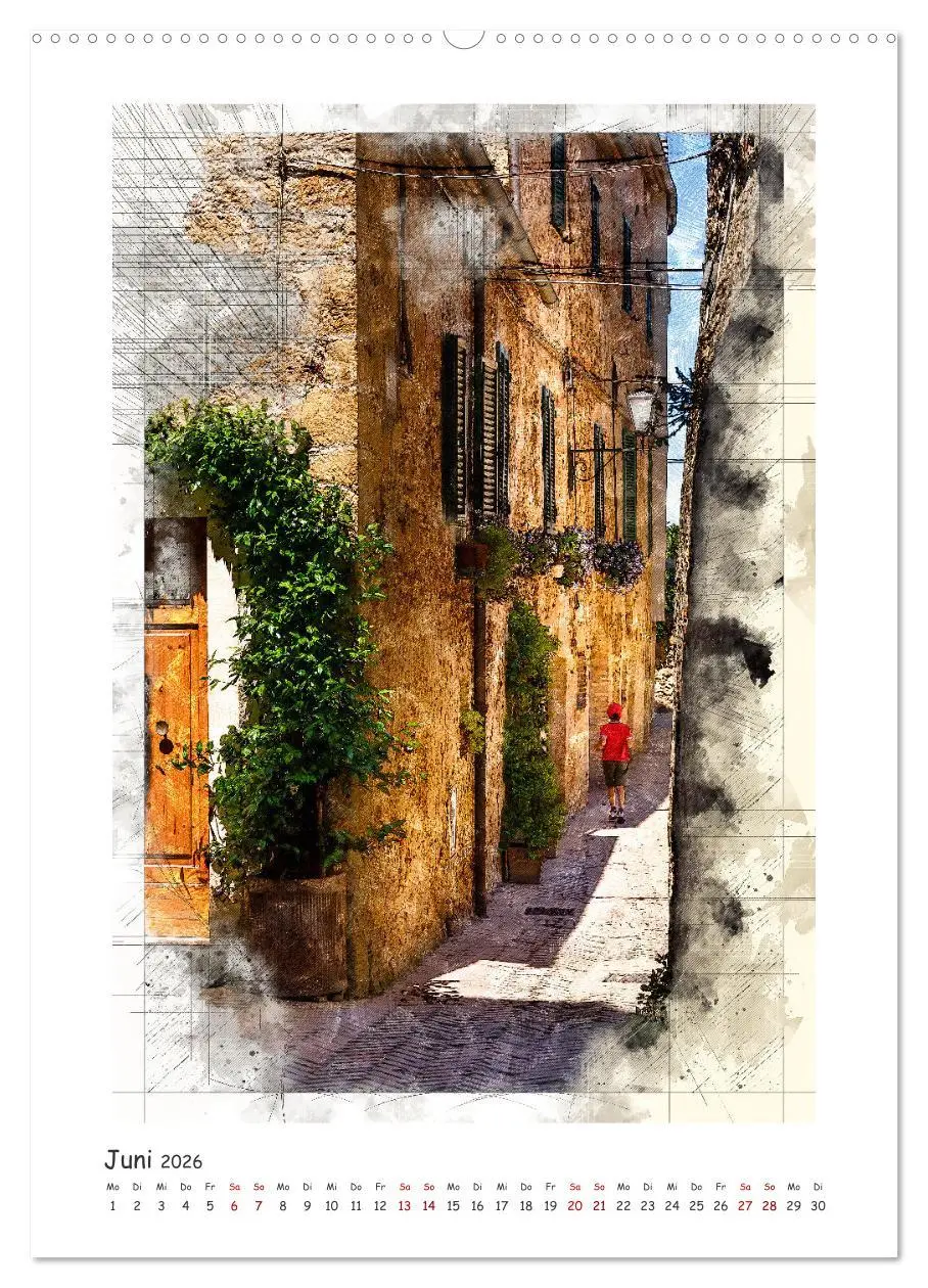 Bild: 9783516363890 | Toskanische Winkel (hochwertiger Premium Wandkalender 2026 DIN A2...