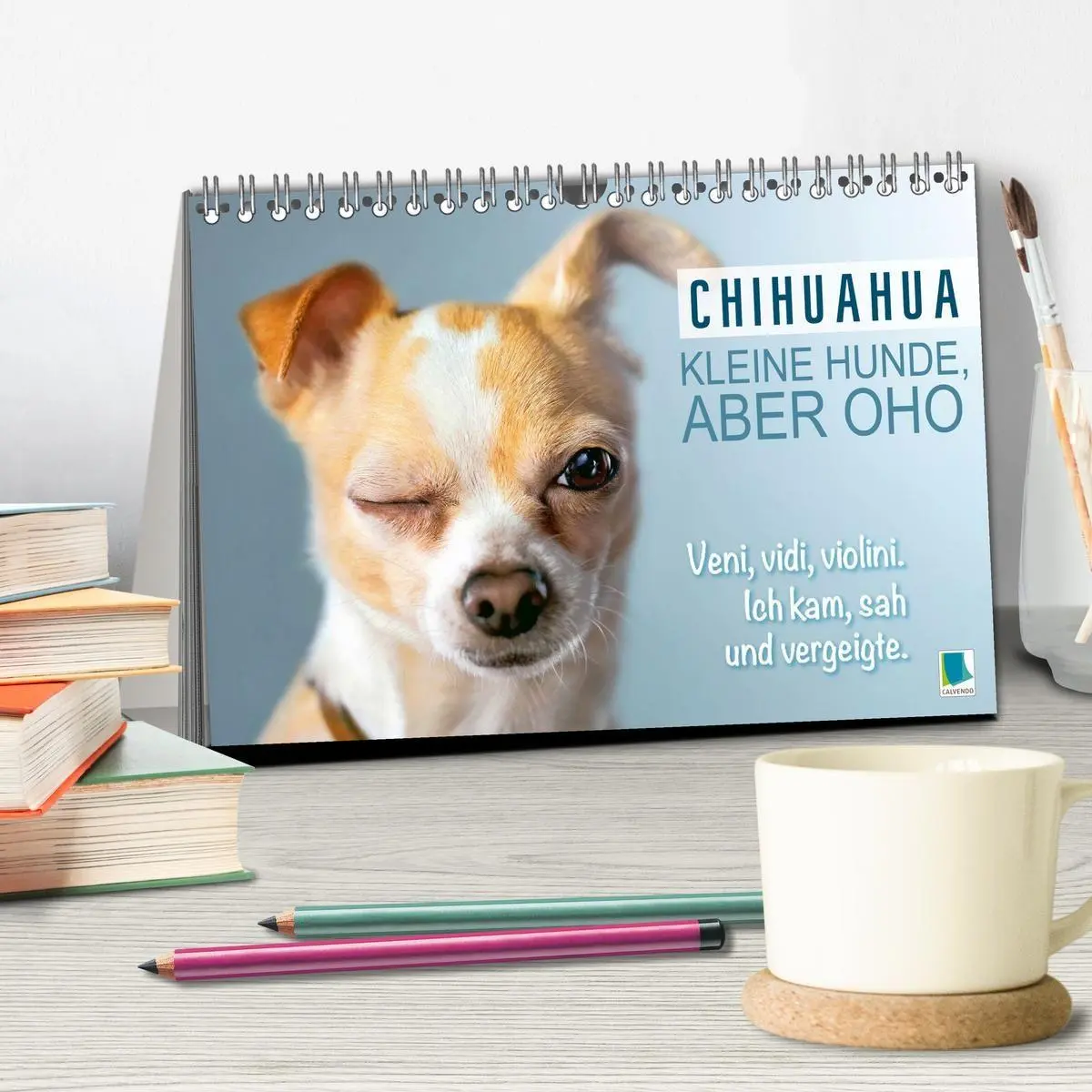 Bild: 9783516673890 | Chihuahua: Kleine Hunde, aber oho (Tischkalender 2026 DIN A5 quer),...