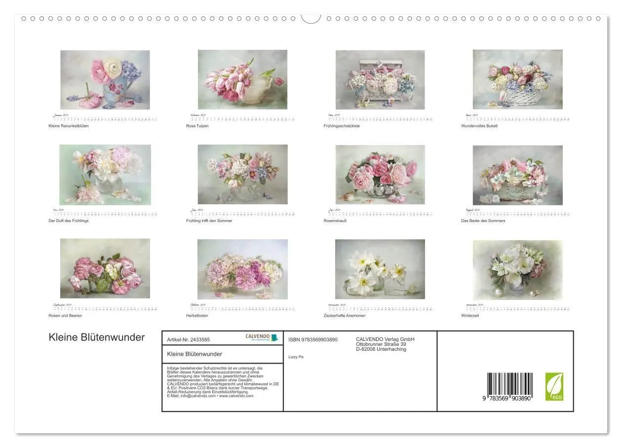 Bild: 9783569903890 | Kleine Blütenwunder (hochwertiger Premium Wandkalender 2027 DIN A2...