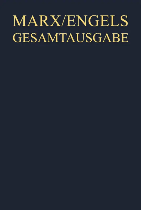 Karl Marx / Friedrich Engels: Naturwissenschaftliche Exzerpte und Notizen, Mitte 1877 bis Anfang 1883, 2 Teile