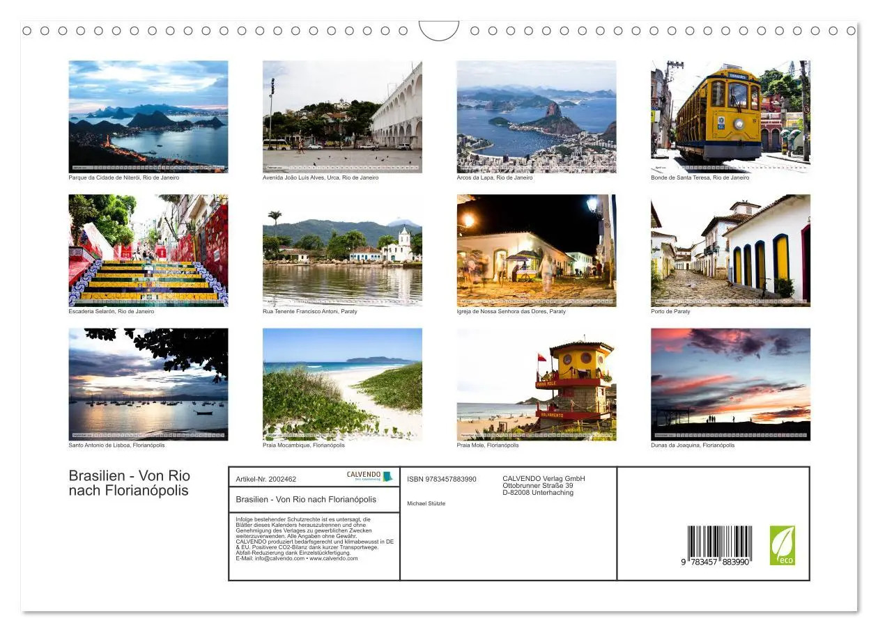 Bild: 9783457883990 | Brasilien - Von Rio nach Florianópolis (Wandkalender 2026 DIN A3...