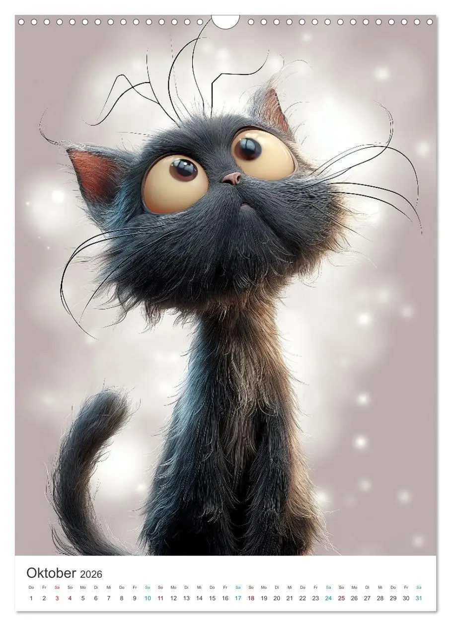 Bild: 9783516663990 | Miau &amp; Mauz (Wandkalender 2026 DIN A3 hoch), CALVENDO Monatskalender