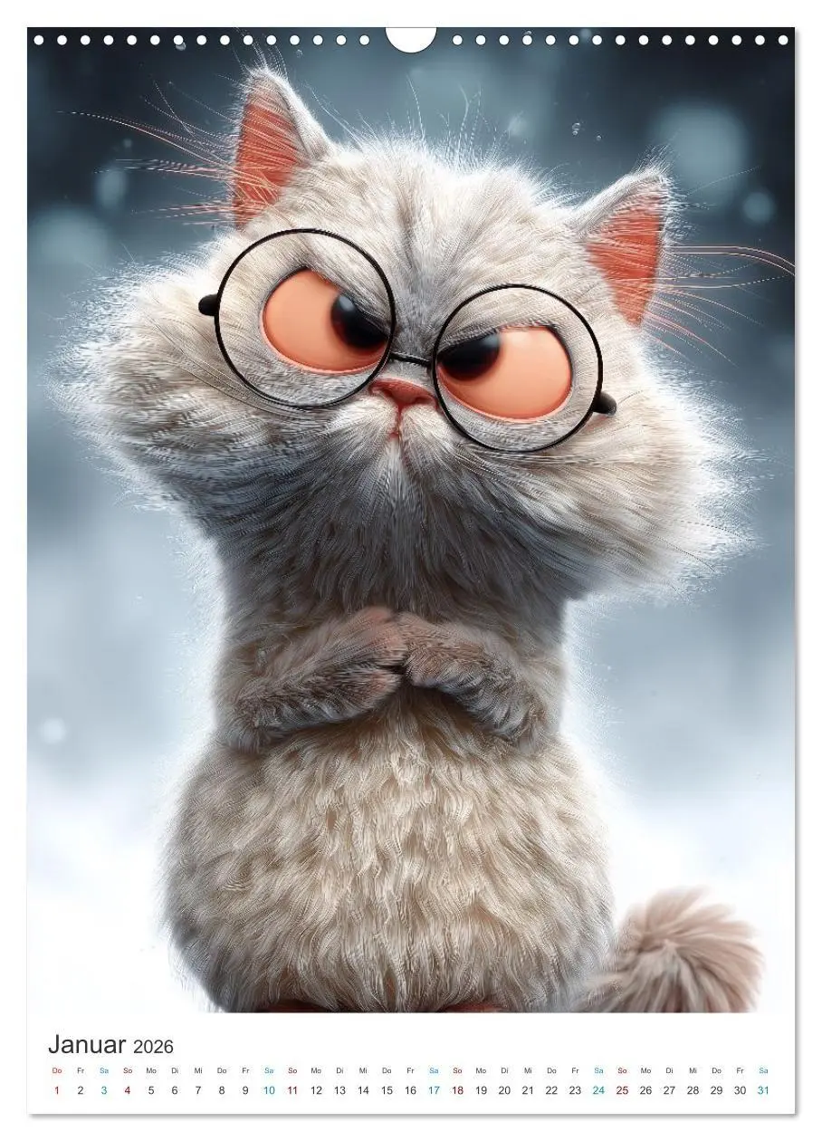 Bild: 9783516663990 | Miau &amp; Mauz (Wandkalender 2026 DIN A3 hoch), CALVENDO Monatskalender