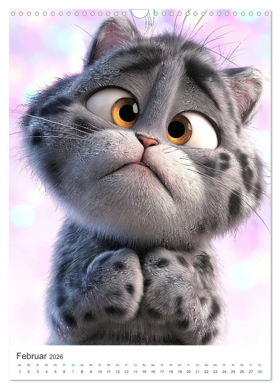 Bild: 9783516663990 | Miau &amp; Mauz (Wandkalender 2026 DIN A3 hoch), CALVENDO Monatskalender