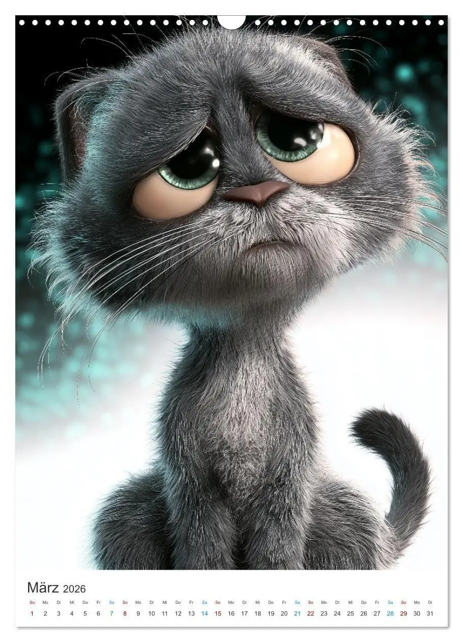 Bild: 9783516663990 | Miau &amp; Mauz (Wandkalender 2026 DIN A3 hoch), CALVENDO Monatskalender