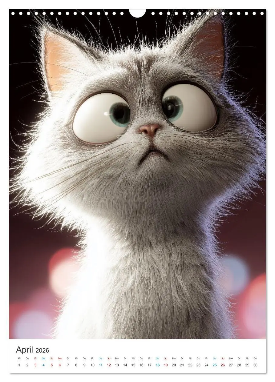 Bild: 9783516663990 | Miau &amp; Mauz (Wandkalender 2026 DIN A3 hoch), CALVENDO Monatskalender