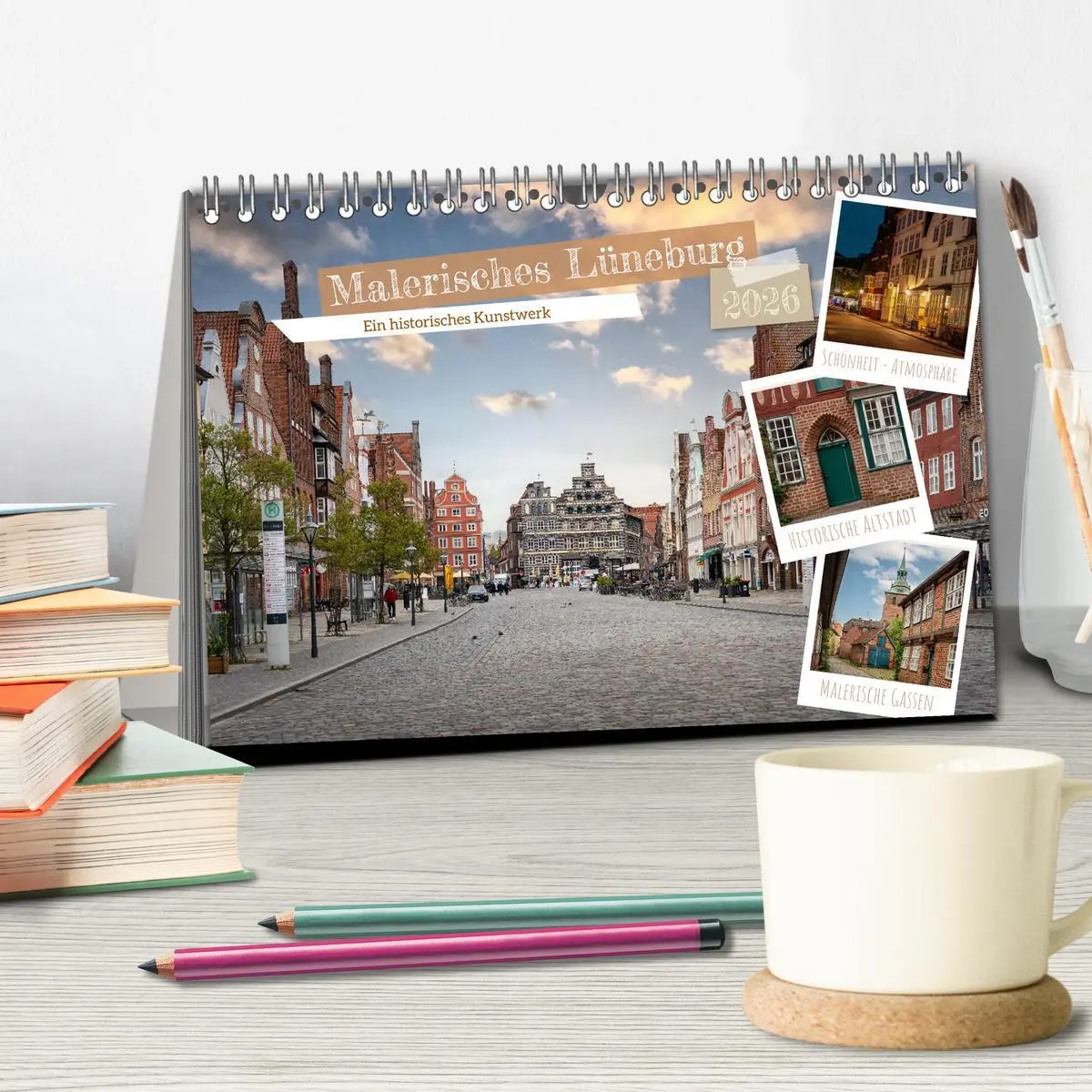 Bild: 9783457464090 | Malerisches Lüneburg (Tischkalender 2026 DIN A5 quer), CALVENDO...