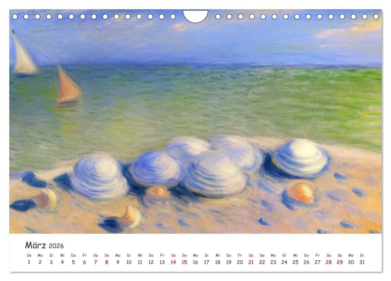 Bild: 9783457534090 | Ostsee Kunstwerke (Wandkalender 2026 DIN A4 quer), CALVENDO...