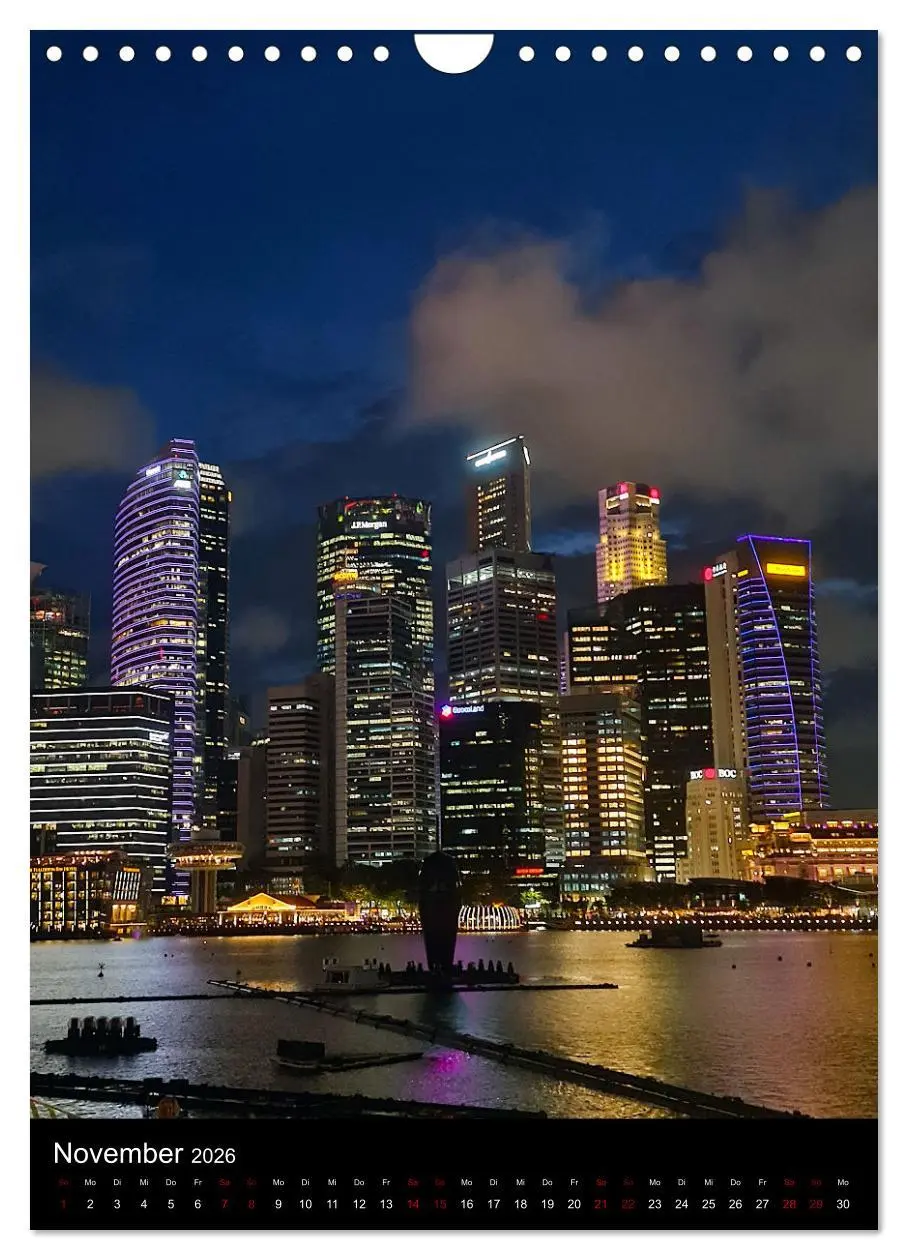 Bild: 9783516244090 | Singapur - Faszinierende Lichterwelt Marina Bay (Wandkalender 2026...