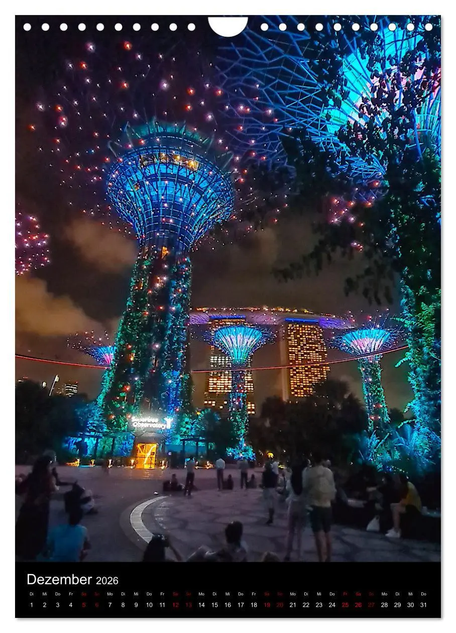 Bild: 9783516244090 | Singapur - Faszinierende Lichterwelt Marina Bay (Wandkalender 2026...