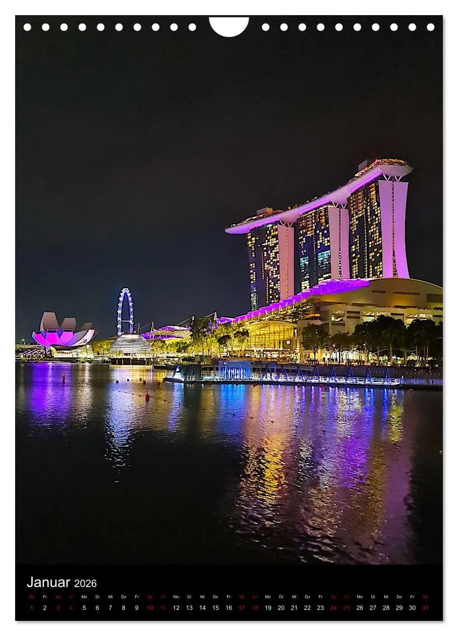 Bild: 9783516244090 | Singapur - Faszinierende Lichterwelt Marina Bay (Wandkalender 2026...