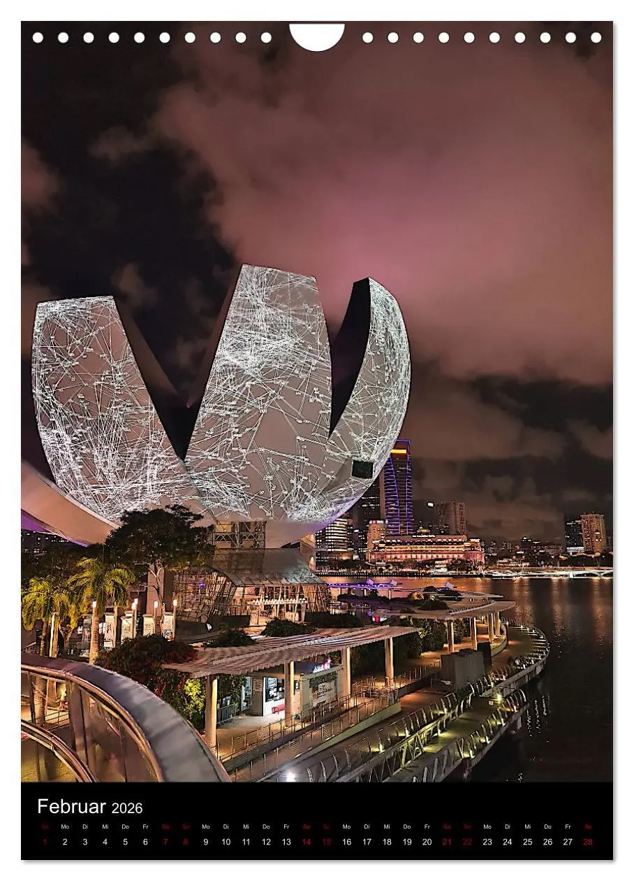 Bild: 9783516244090 | Singapur - Faszinierende Lichterwelt Marina Bay (Wandkalender 2026...