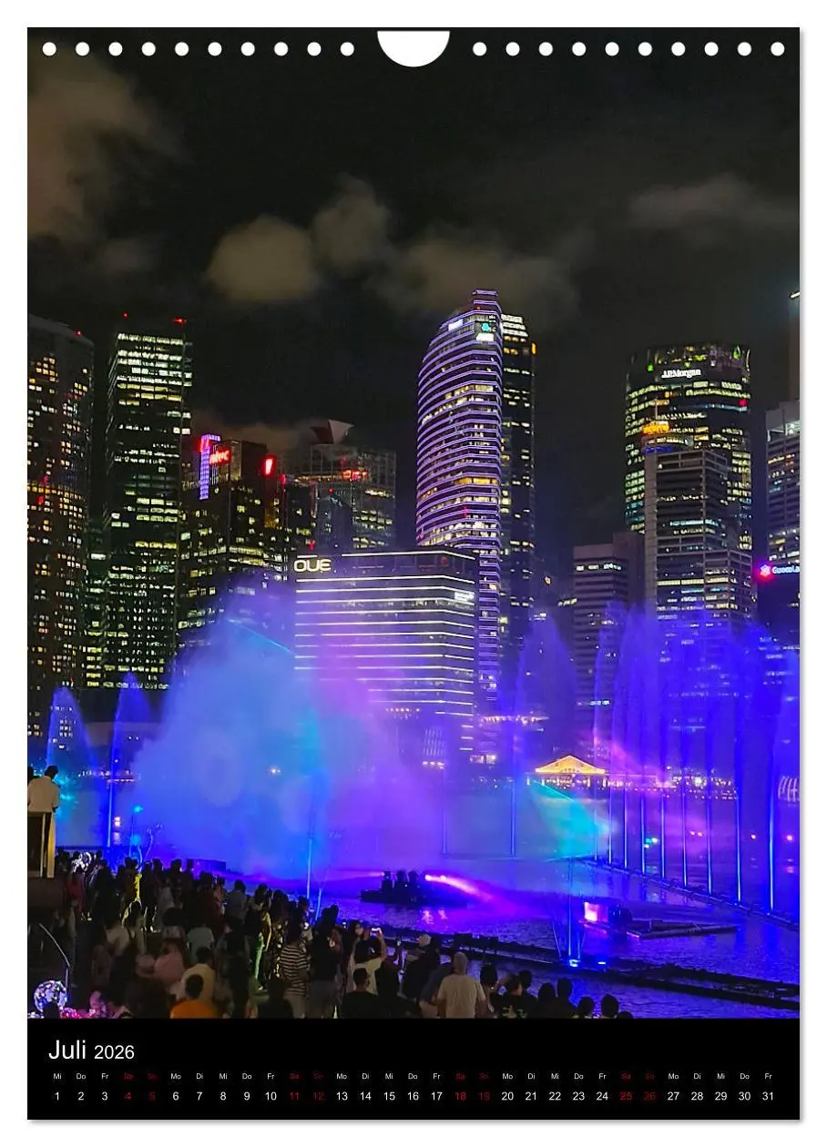 Bild: 9783516244090 | Singapur - Faszinierende Lichterwelt Marina Bay (Wandkalender 2026...