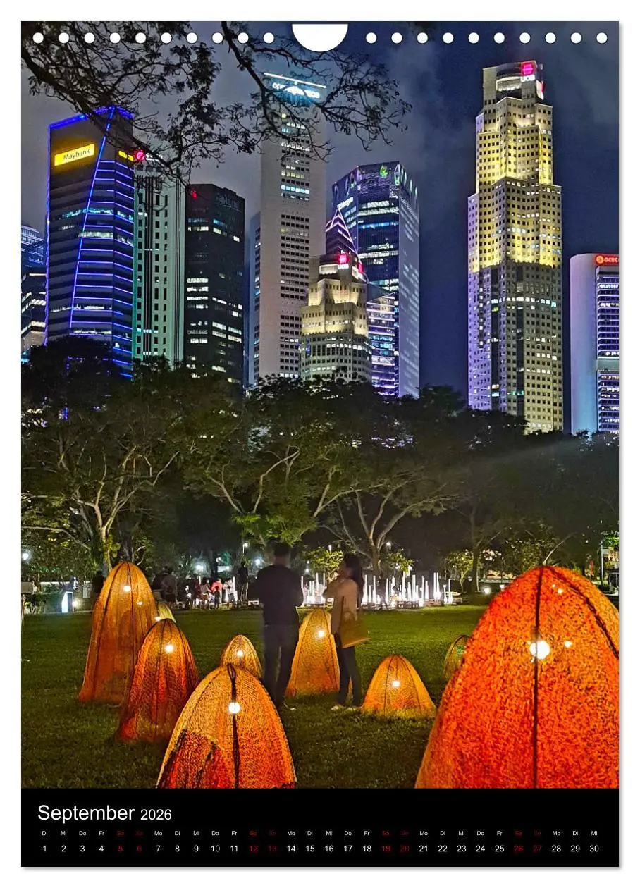 Bild: 9783516244090 | Singapur - Faszinierende Lichterwelt Marina Bay (Wandkalender 2026...