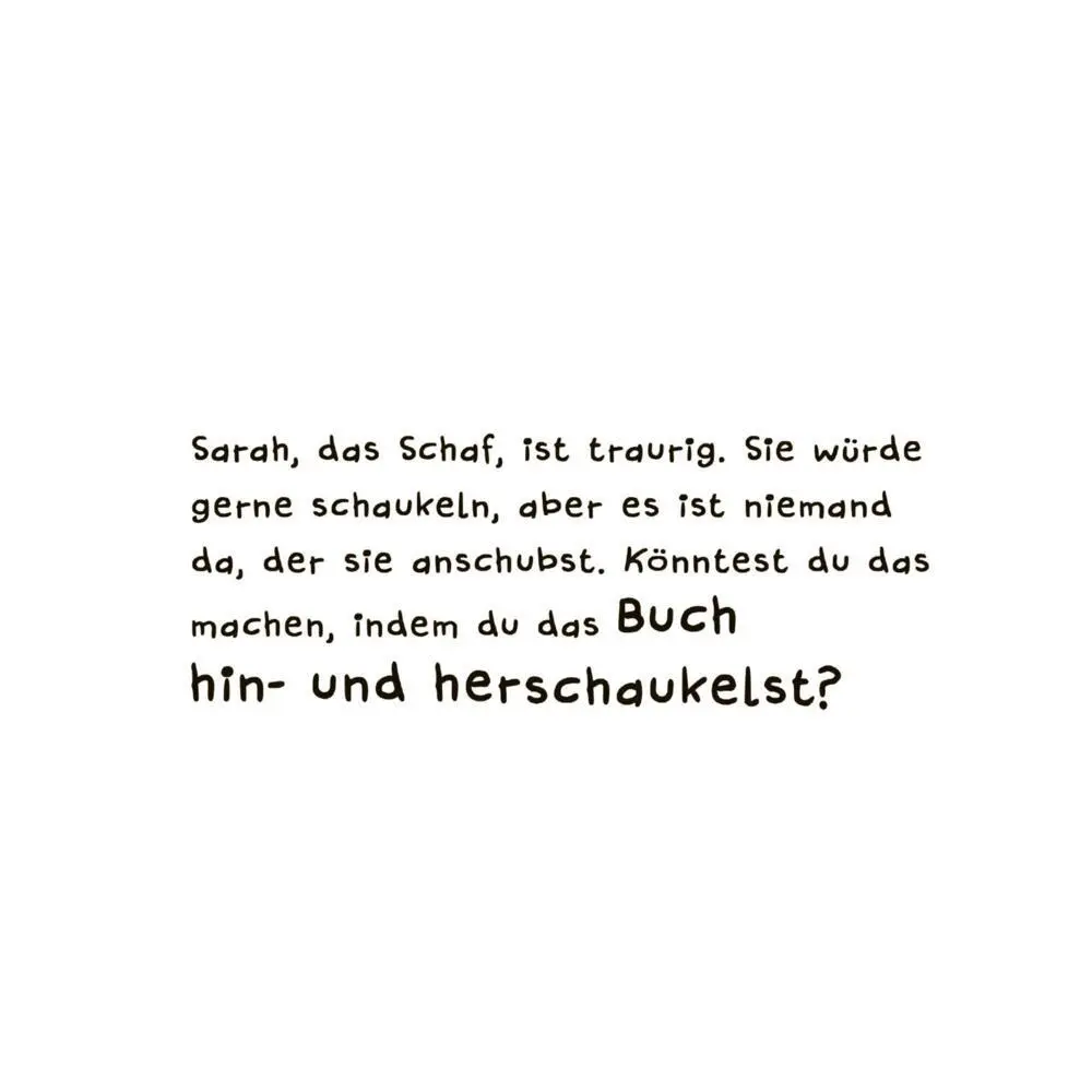 Bild: 9783551034090 | Maxi Pixi 489: Schaukel das Schaf | Ein Mitmachbuch | Nico Sternbaum