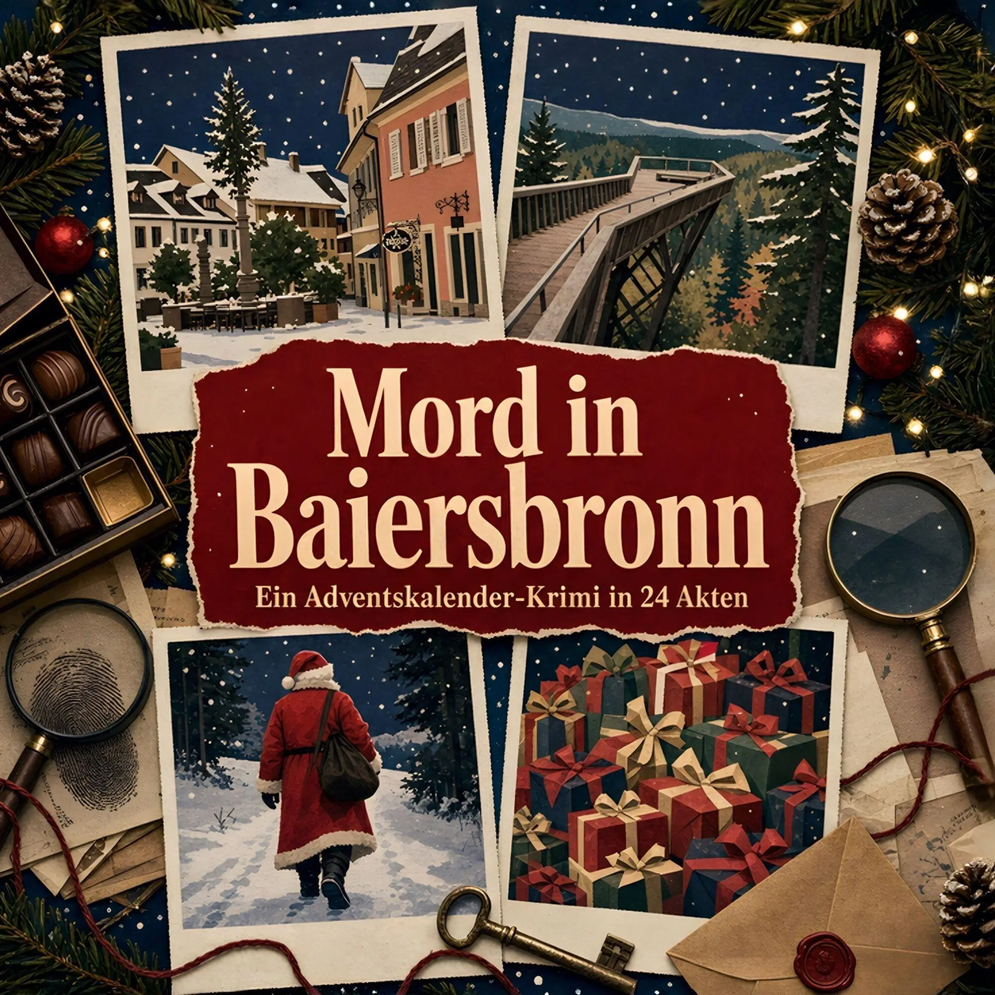 Cover: 9783696124090 | Mord in Baiersbronn | Ein Adventskalender-Krimi in 24 Akten | Lang