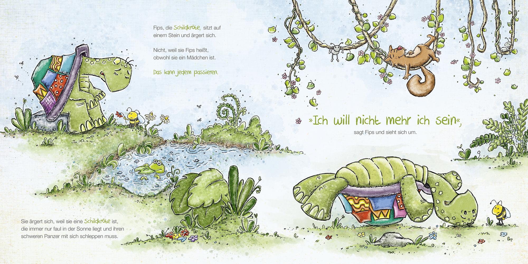 Bild: 9783906234090 | Fips will keine Schildkröte mehr sein | Simone Gruber | Buch | 36 S.