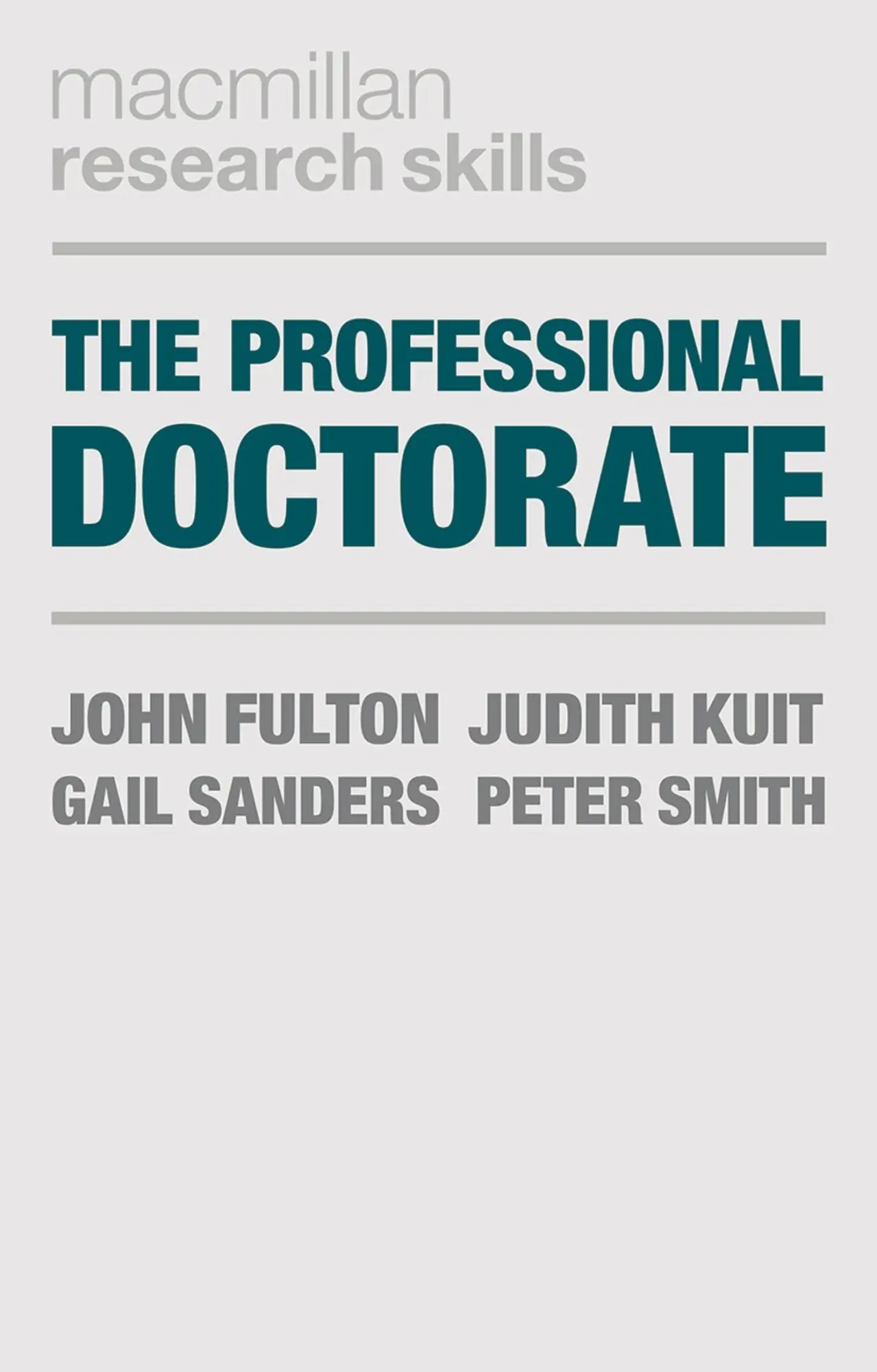 Cover: 9781137024190 | The Professional Doctorate | A Practical Guide | John Fulton (u. a.)