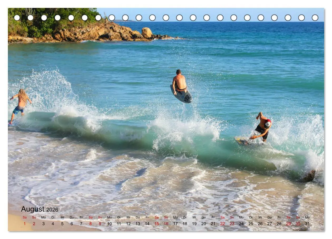 Bild: 9783457834190 | Surfen - die perfekte Welle (Tischkalender 2026 DIN A5 quer),...