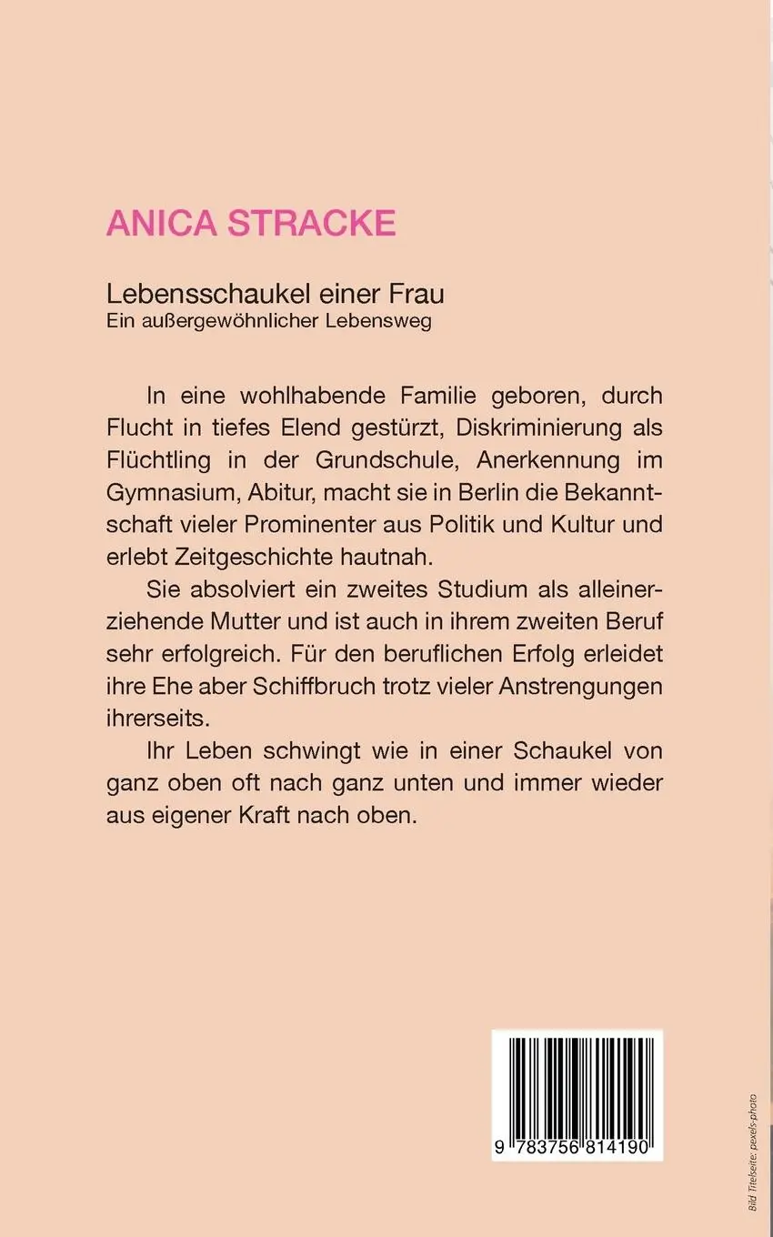 Rückseite: 9783756814190 | Lebensschaukel einer Frau | Ein außergewöhnlicher Lebensweg | Stracke