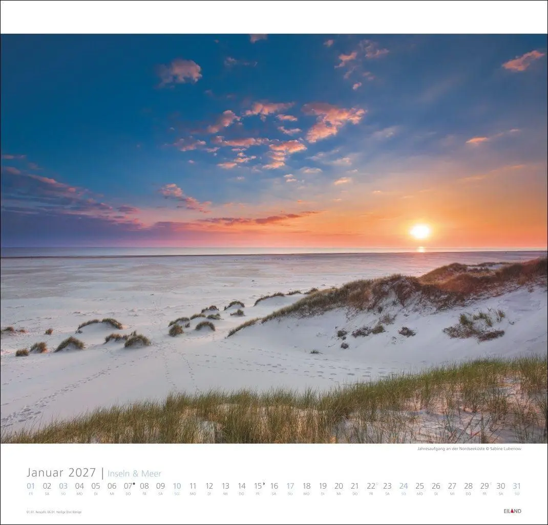 Bild: 9783964024190 | Inseln und Meer Edition Kalender 2027 | Eiland | Kalender | 13 S.