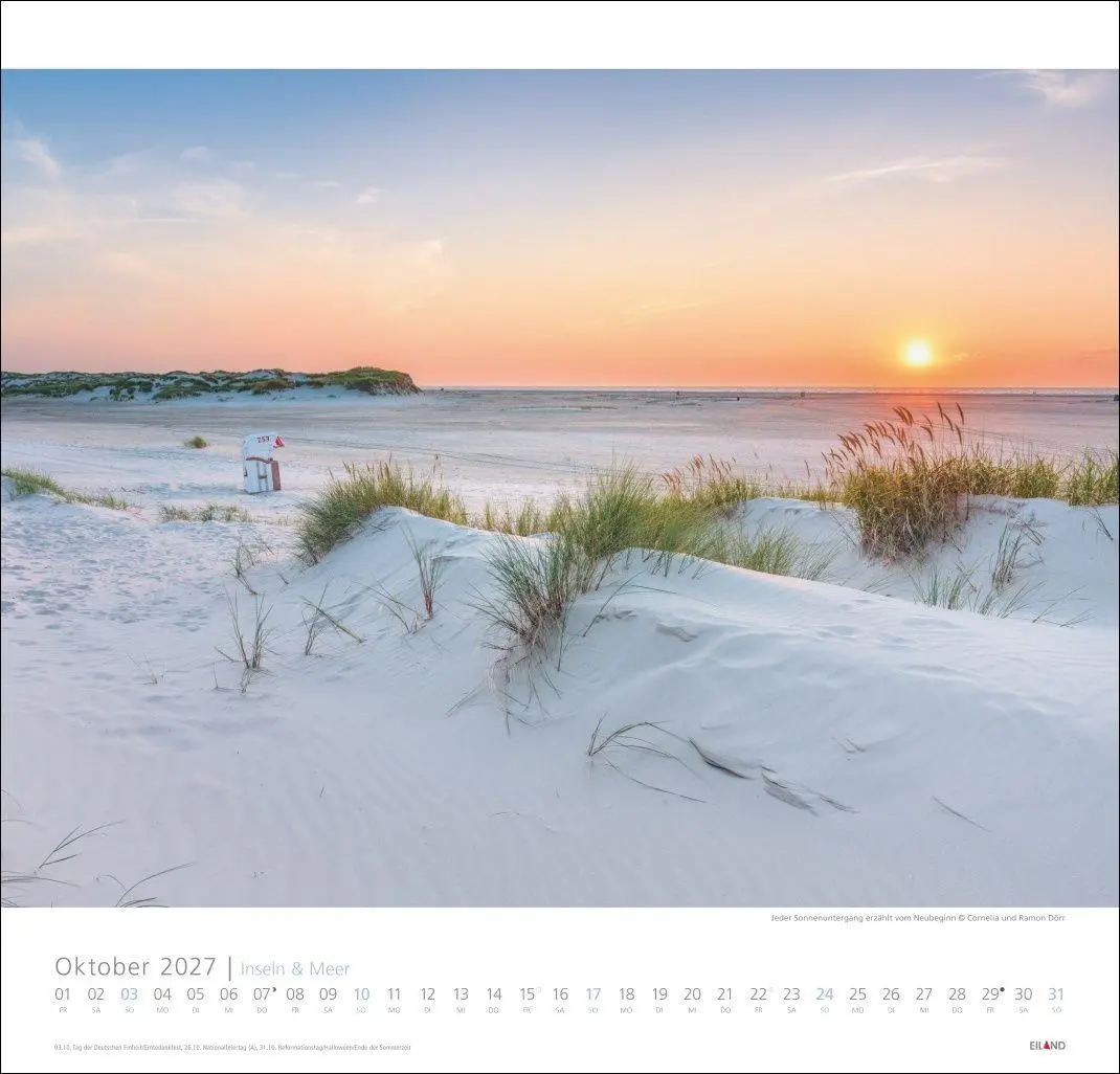 Bild: 9783964024190 | Inseln und Meer Edition Kalender 2027 | Eiland | Kalender | 13 S.