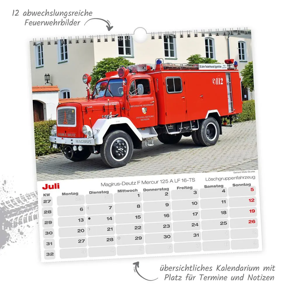 Bild: 9783988024190 | Trötsch Technikkalender Feuerwehren 2026 | KG | Kalender | XXIV | 2026
