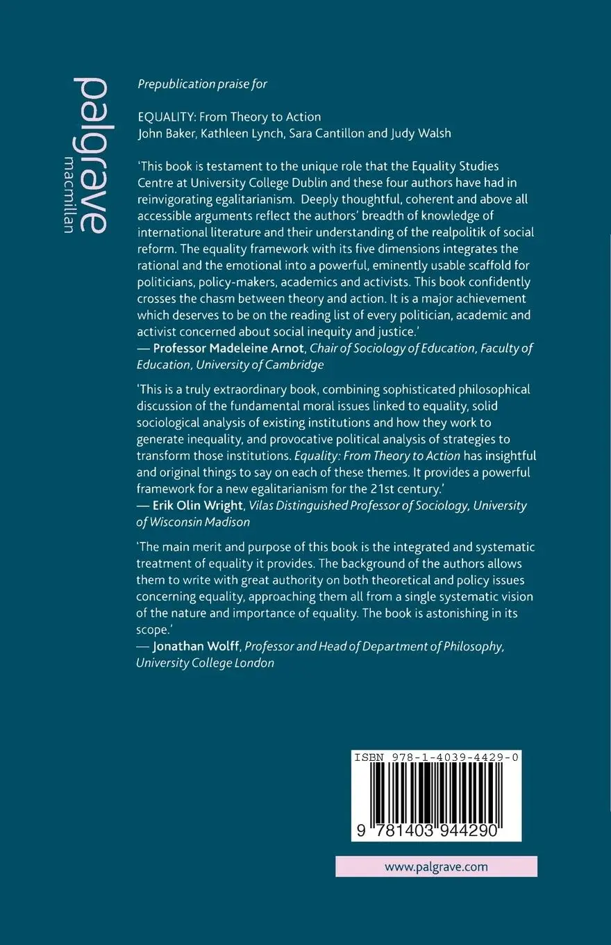 Rückseite: 9781403944290 | Equality | From Theory to Action | J. Baker (u. a.) | Taschenbuch | ix