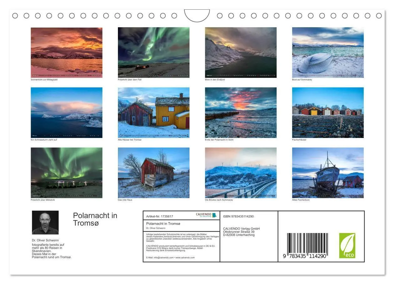 Bild: 9783435114290 | Polarnacht in Tromsø (Wandkalender 2025 DIN A4 quer), CALVENDO...