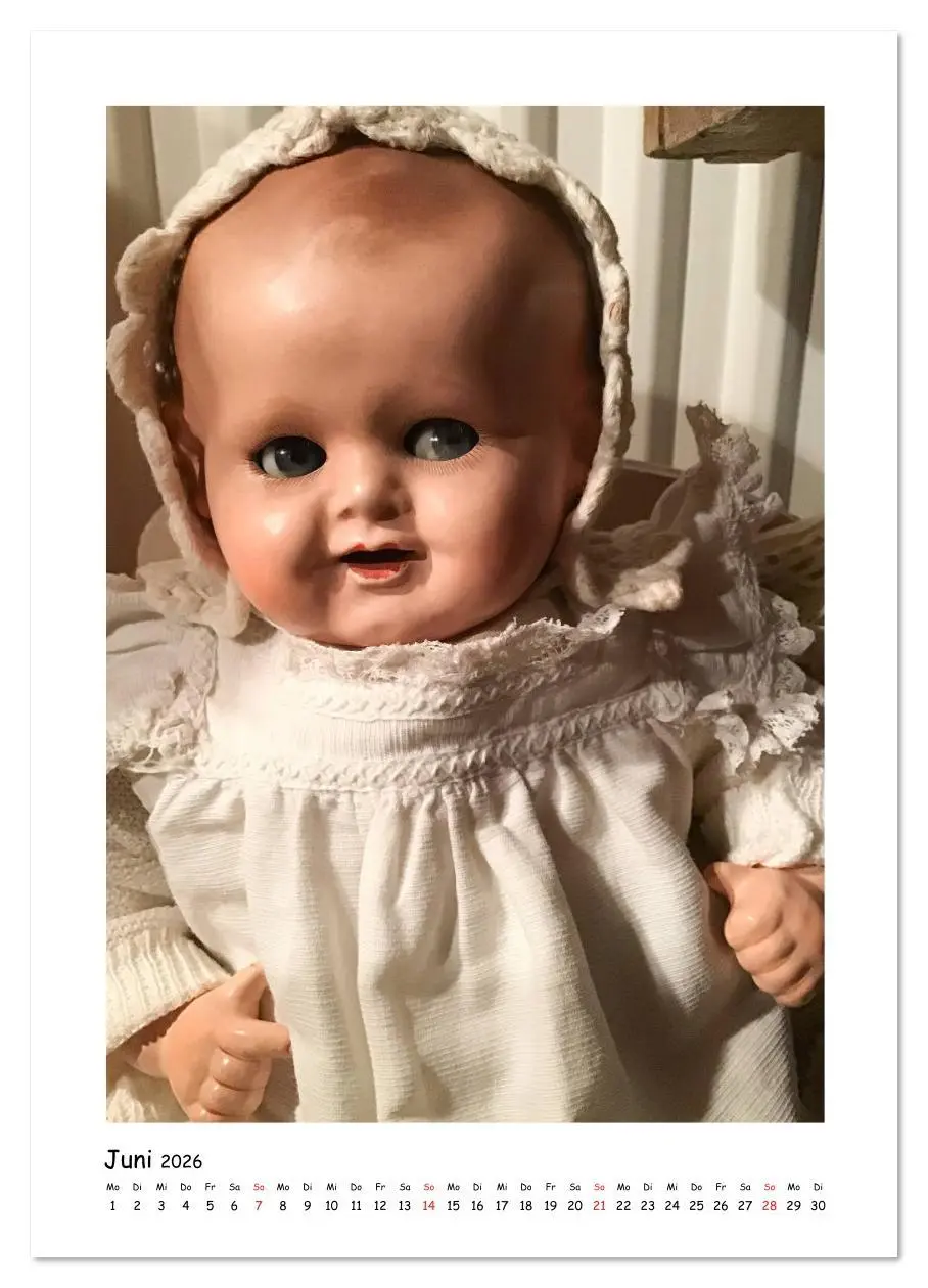 Bild: 9783516394290 | Alte Puppen - Gesichter (Wandkalender 2026 DIN A2 hoch), CALVENDO...