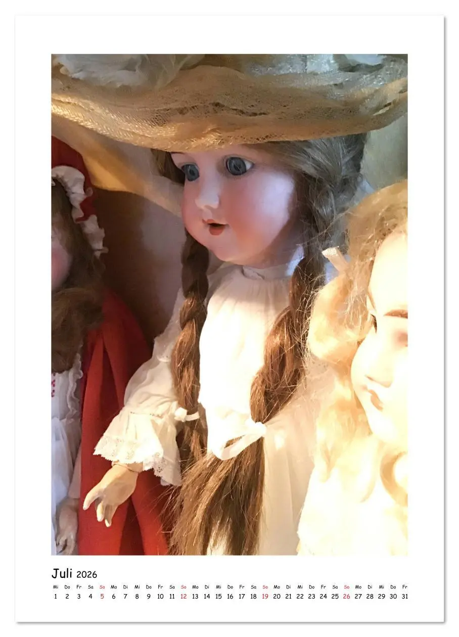 Bild: 9783516394290 | Alte Puppen - Gesichter (Wandkalender 2026 DIN A2 hoch), CALVENDO...