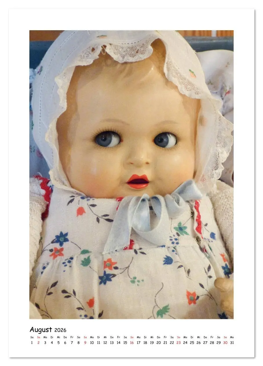 Bild: 9783516394290 | Alte Puppen - Gesichter (Wandkalender 2026 DIN A2 hoch), CALVENDO...