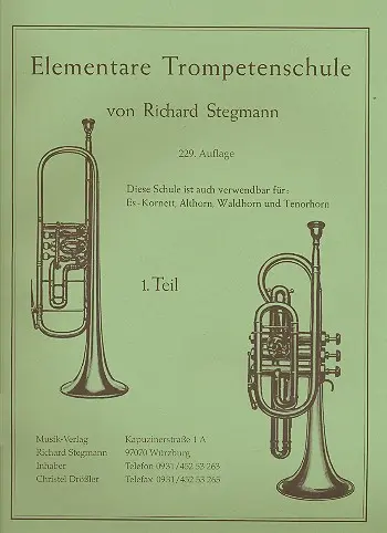 Cover: 9990050164290 | Elementare Trompetenschule 1 | Richard Stegmann | Buch