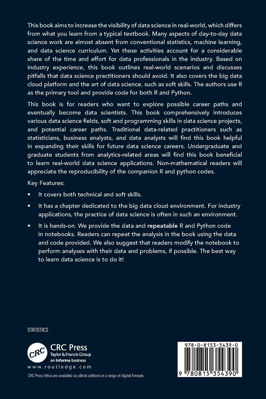 Rückseite: 9780815354390 | Practitioner's Guide to Data Science | Hui Lin (u. a.) | Taschenbuch