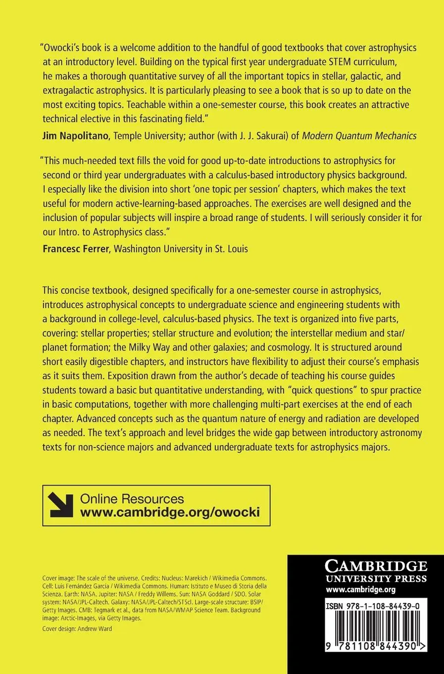 Rückseite: 9781108844390 | Fundamentals of Astrophysics | Stan Owocki | Buch | Englisch | 2022