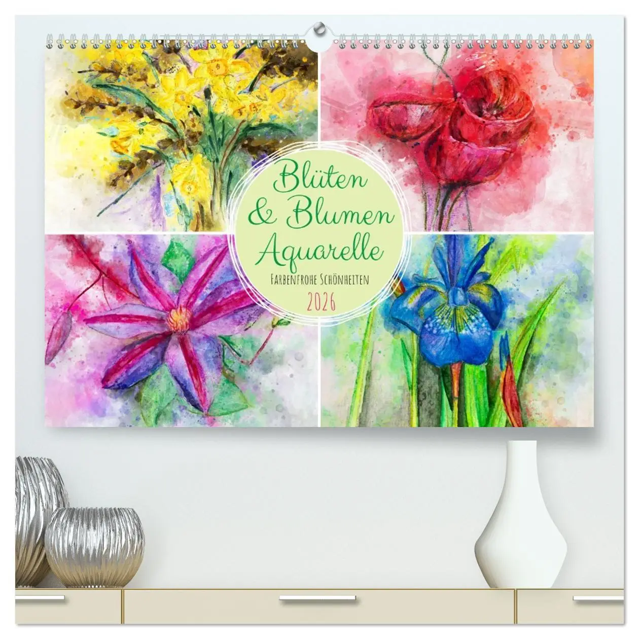 Cover: 9783457434390 | Blüten &amp; Blumen Aquarelle - Farbenfrohe Schönheiten (hochwertiger...