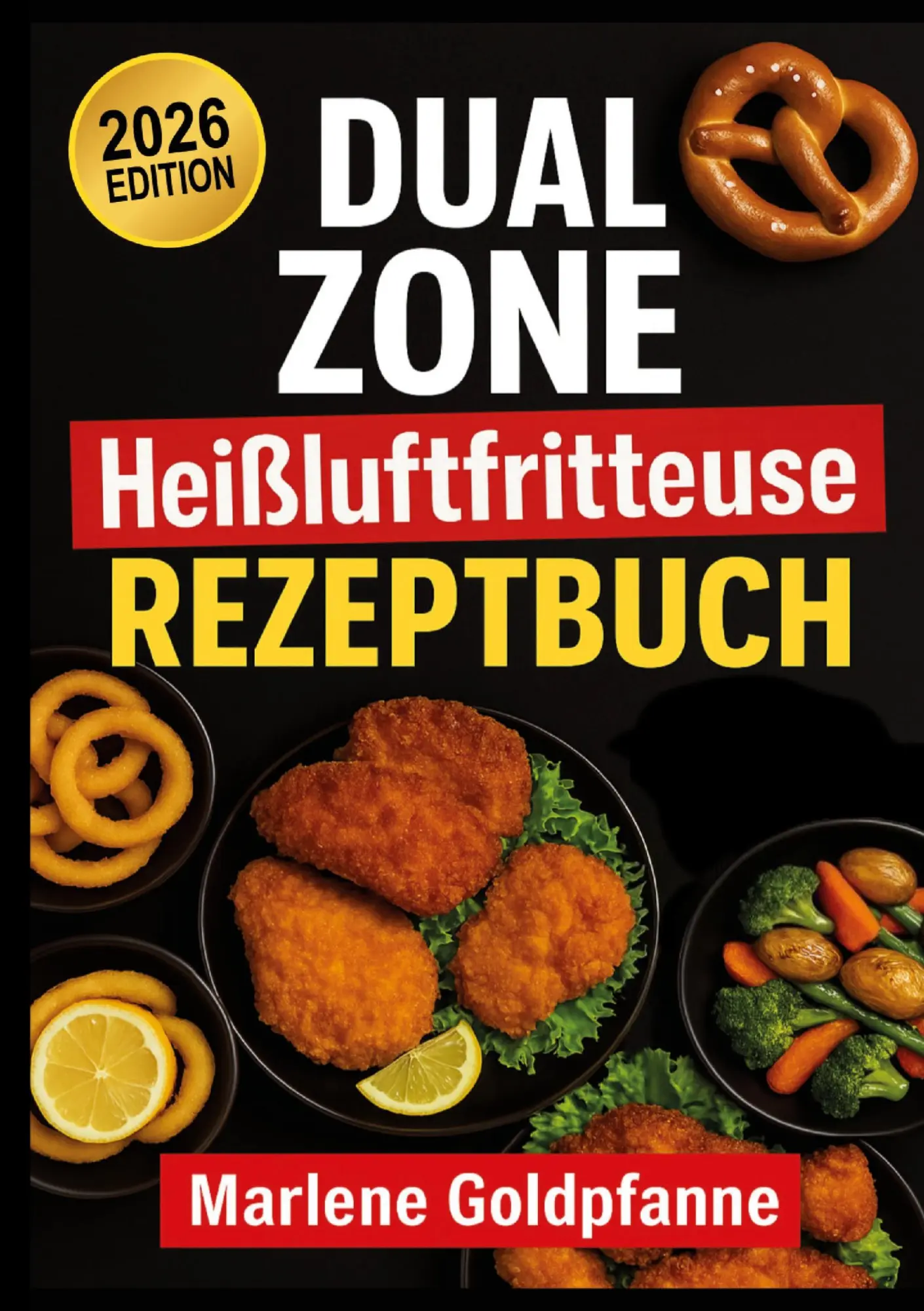 Cover: 9783695724390 | DUAL ZONE Heißluftfritteuse Rezeptbuch | Marlene Goldpfanne | Buch