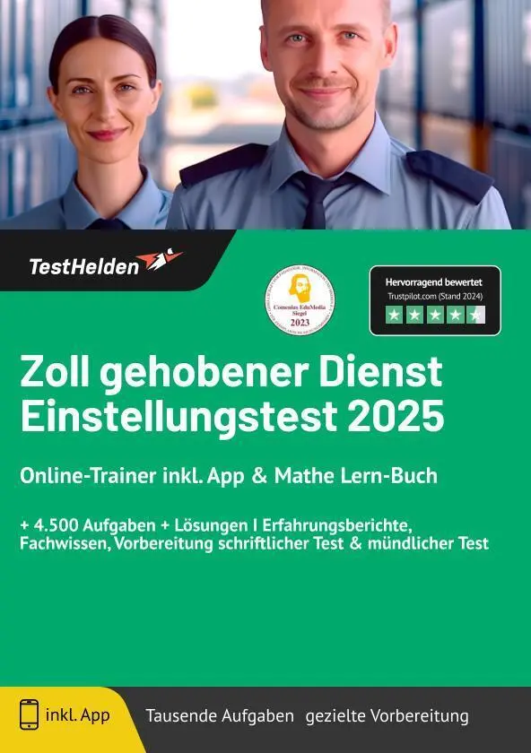 Cover: 9783988174390 | Zoll gehobener Dienst Einstellungstest 2024 Online-Trainer inkl....