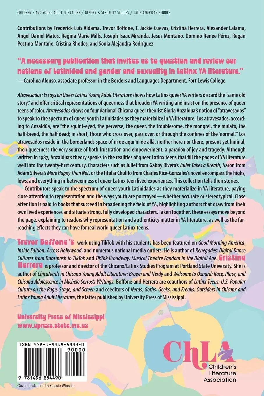 Rückseite: 9781496854490 | Atravesados | Essays on Queer Latinx Young Adult Literature | Boffone