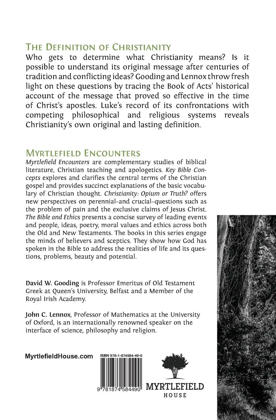 Rückseite: 9781874584490 | The Definition of Christianity | David W. Gooding (u. a.) | Buch
