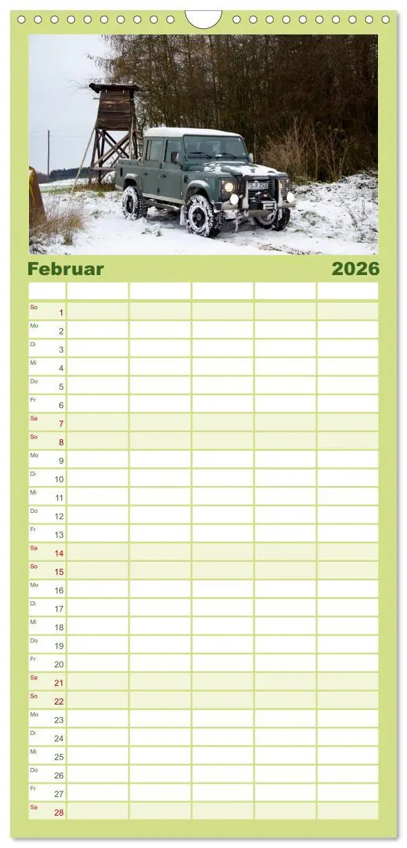 Bild: 9783516514490 | Familienplaner 2026 - Defender für's Grobe mit 5 Spalten...