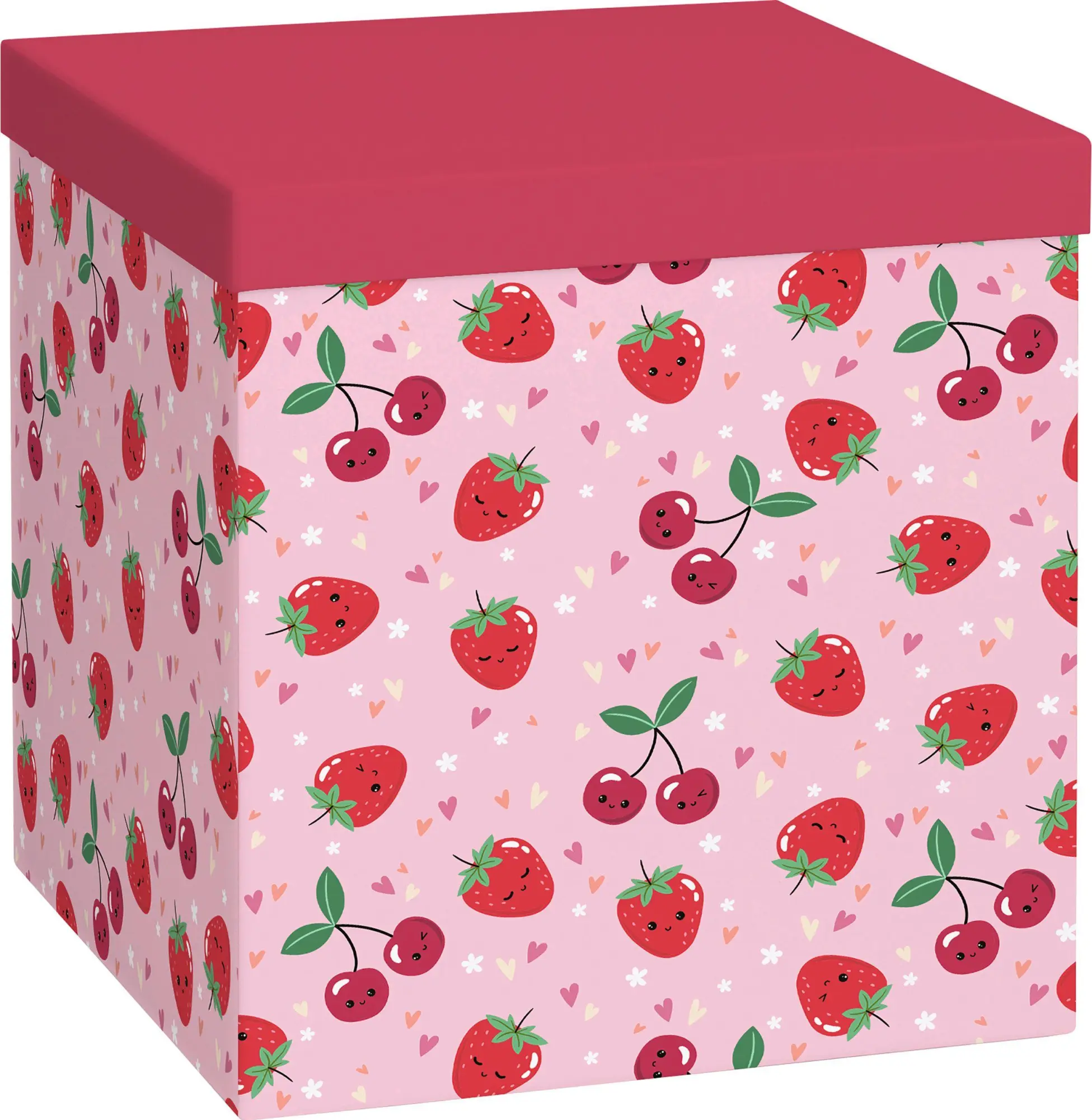 Geschenkbox Cube Yumi rosa