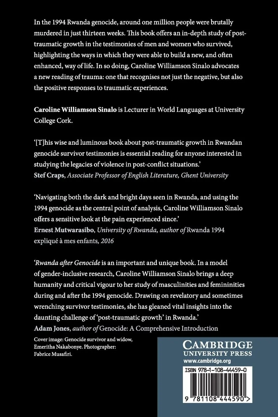 Rückseite: 9781108444590 | Rwanda After Genocide | Caroline Williamson Sinalo | Taschenbuch