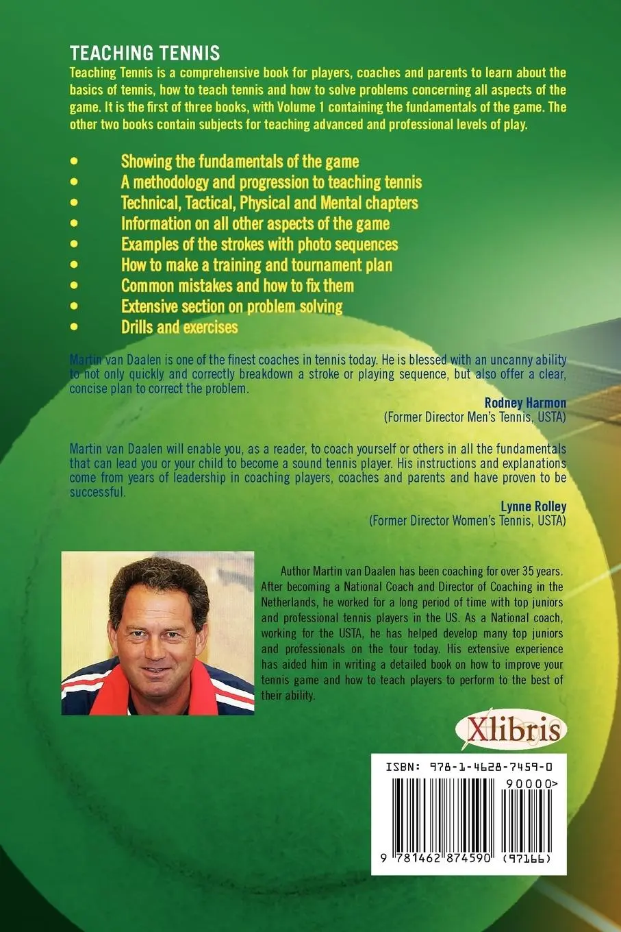 Rückseite: 9781462874590 | Teaching Tennis Volume 1 | Martin van Daalen | Taschenbuch | Englisch