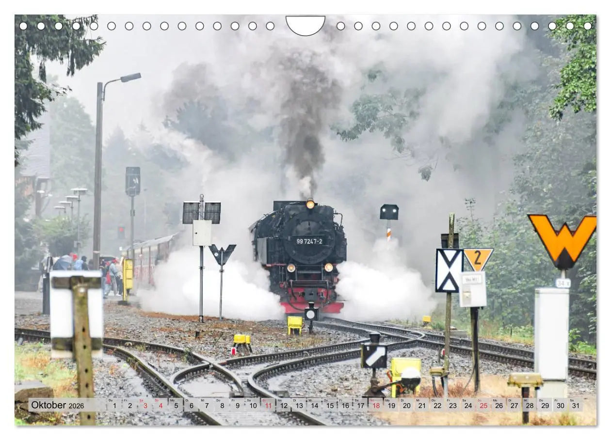 Bild: 9783457724590 | Volldampf durch den Harz (Wandkalender 2026 DIN A4 quer), CALVENDO...