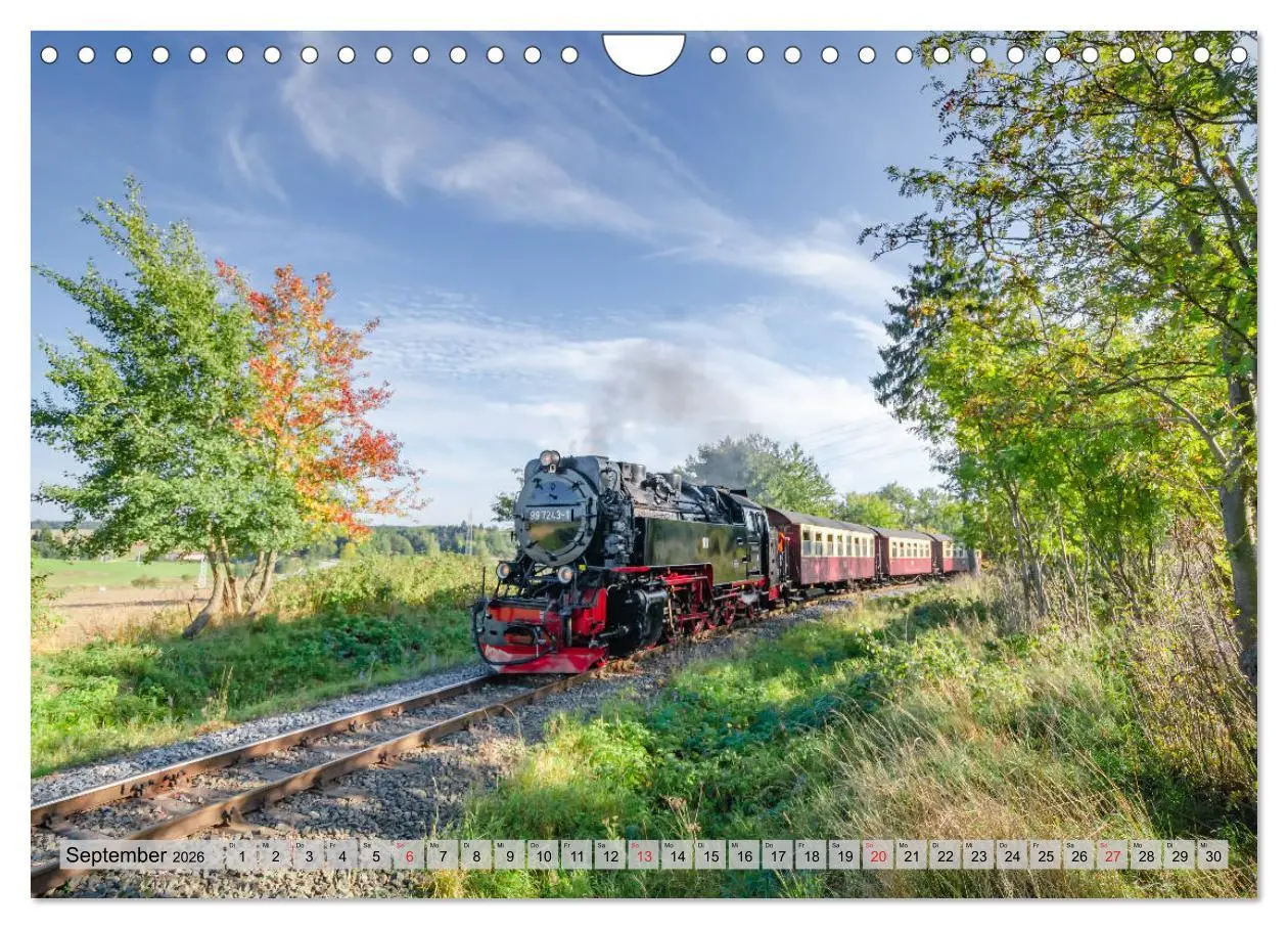 Bild: 9783457724590 | Volldampf durch den Harz (Wandkalender 2026 DIN A4 quer), CALVENDO...